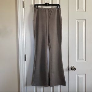 H&M Flared Houndstooth Trousers